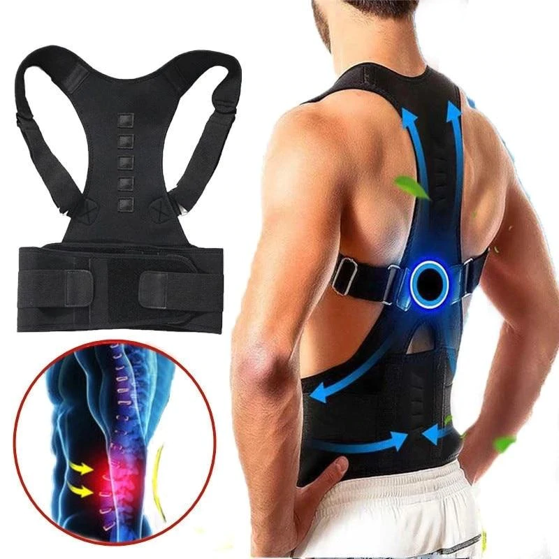 Posture Support Back Brace With Magnetic Therapy Corrector