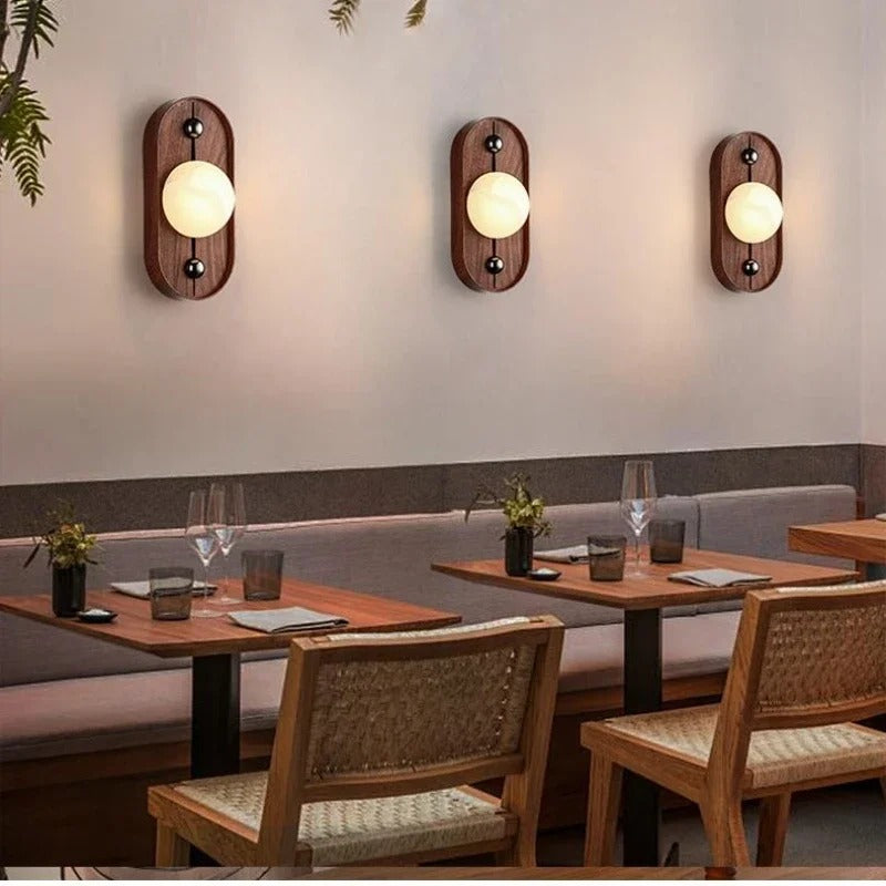 Nástěnné svítidlo Walnut Glow Arch moderní domácí osvětlení