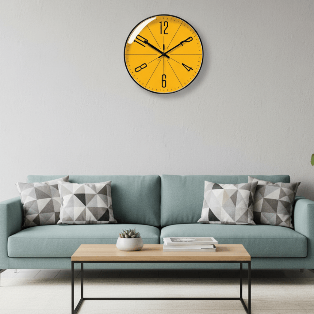 NordicAura Schwarze Wanduhr Präzise und Stilvoll für jedes Zuhause
