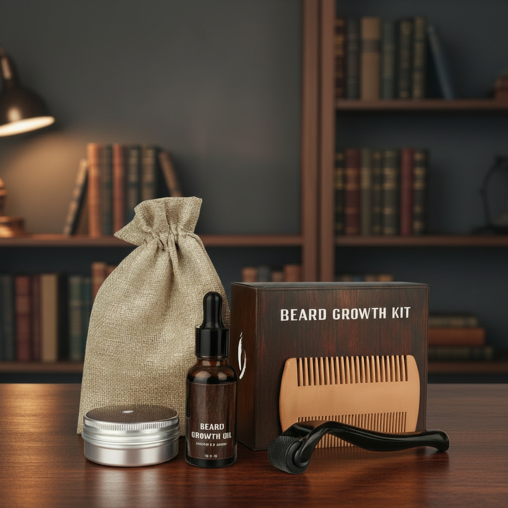 BeardVigor Kit Completo per la Crescita e la Cura della Barba
