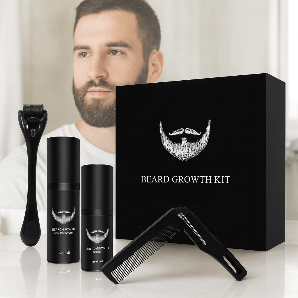BeardVigor Kit Completo per la Crescita e la Cura della Barba