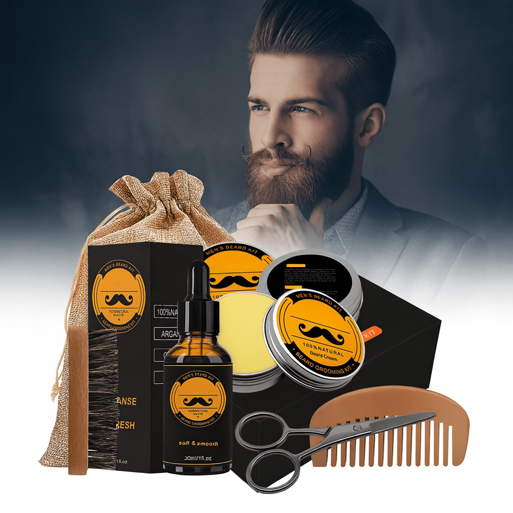 BeardVigor Kit Completo per la Crescita e la Cura della Barba