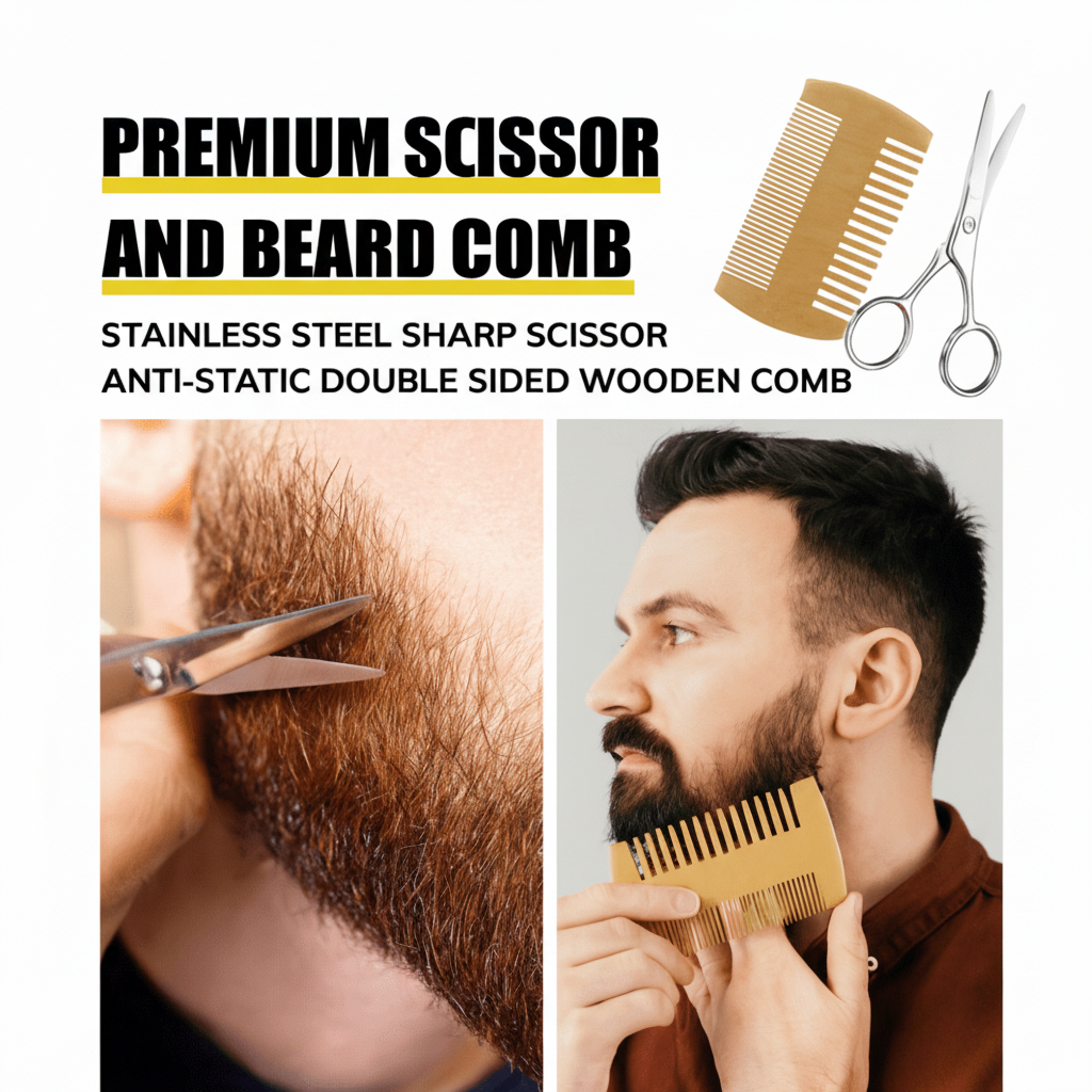 BeardVigor Kit Completo per la Crescita e la Cura della Barba