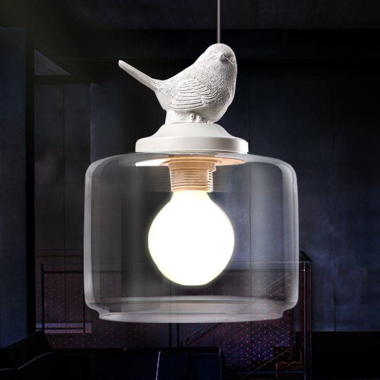 Naterra Hanging Lamp With Bird Motif And Natural Warm Glow For Cozy Rooms