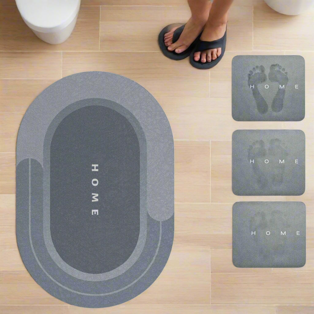 QuellDry Bath Mat Ultra Absorbent Non Slip Bath Mat