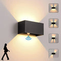 AstraGuard Black Outdoor Motion Sensor Wall Light IP65