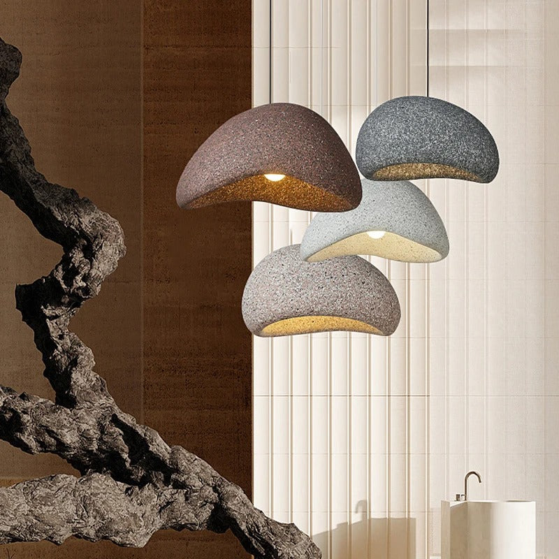 Sand Wabi Sabi Pendelleuchte mit einstellbarer Farbtemperatur