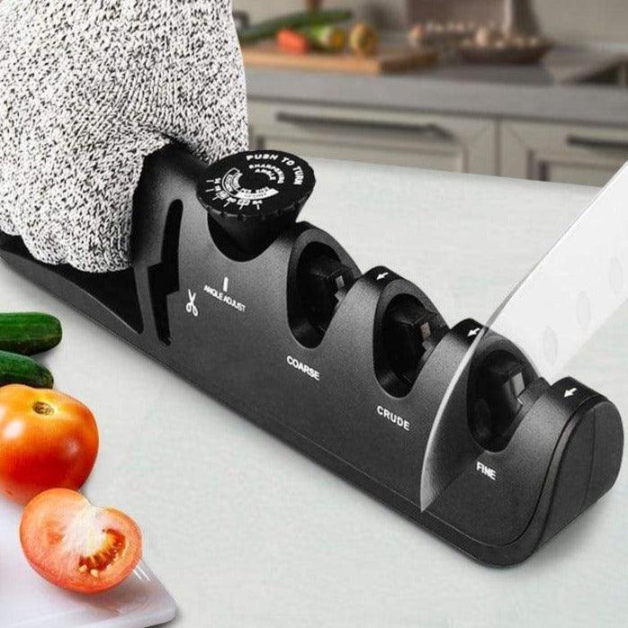 Ascuțitor de cuțite Culinary Edge Pro cu sistem în trei etape