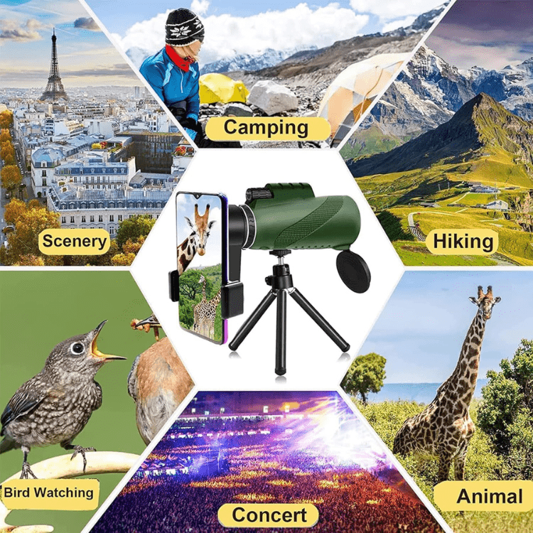 TrailPeak 600x Ultra Zoom monokulár s HD čočkou pro turistiku