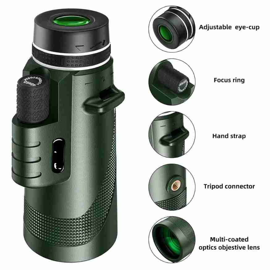 TrailPeak 600x Ultra Zoom monokulár s HD čočkou pro turistiku