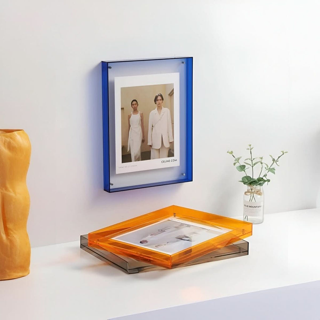NovaGlass rahmenloser Acryl-Fotorahmen für eine schwebende moderne Präsentation