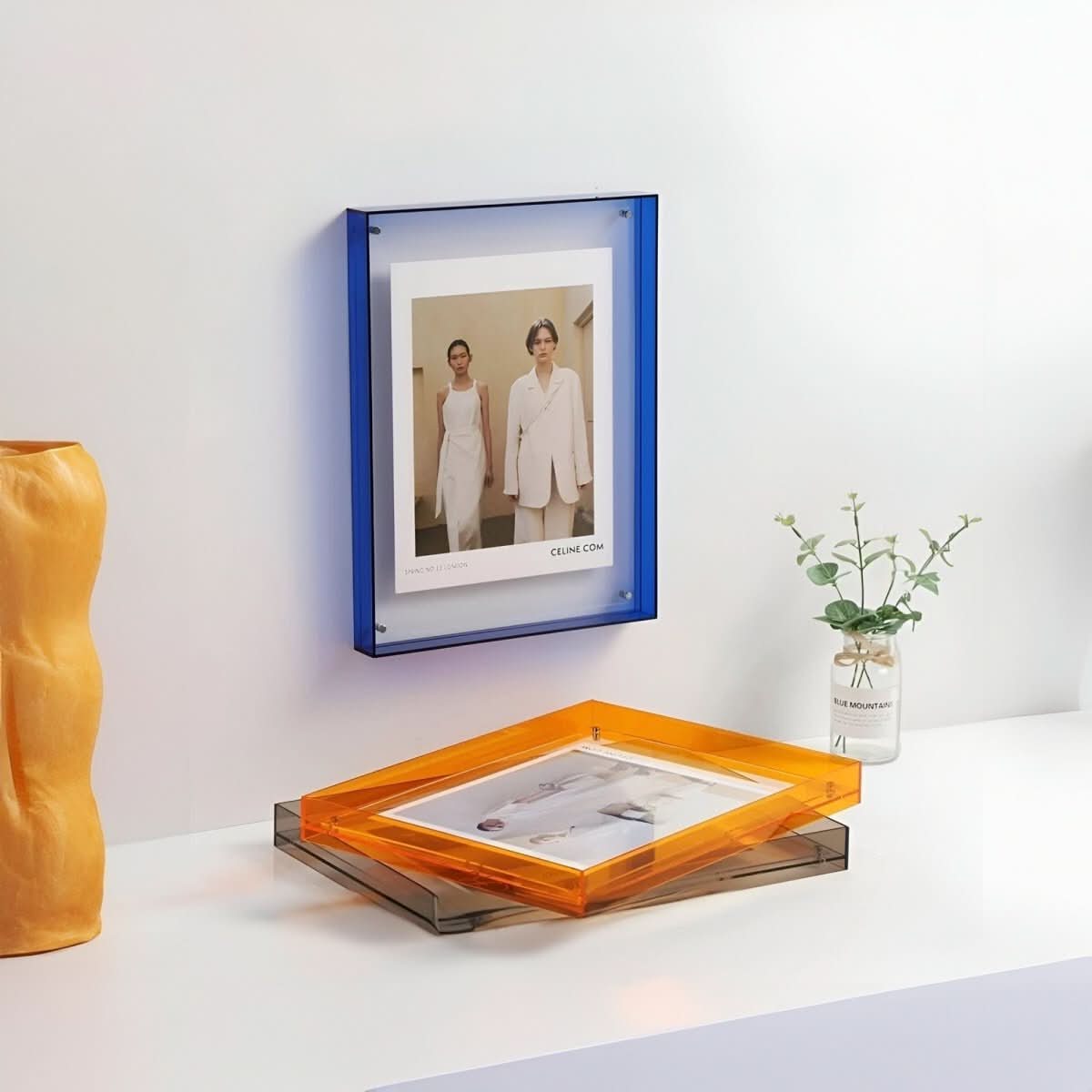 NovaGlass rahmenloser Acryl-Fotorahmen für eine schwebende moderne Präsentation