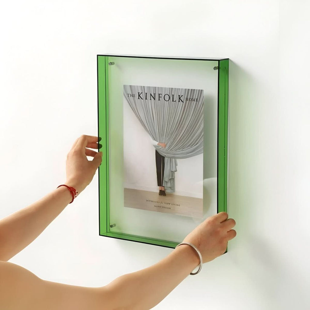 NovaGlass rahmenloser Acryl-Fotorahmen für eine schwebende moderne Präsentation