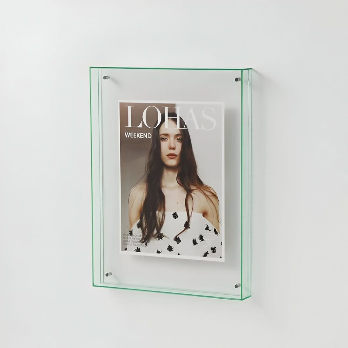 NovaGlass rahmenloser Acryl-Fotorahmen für eine schwebende moderne Präsentation