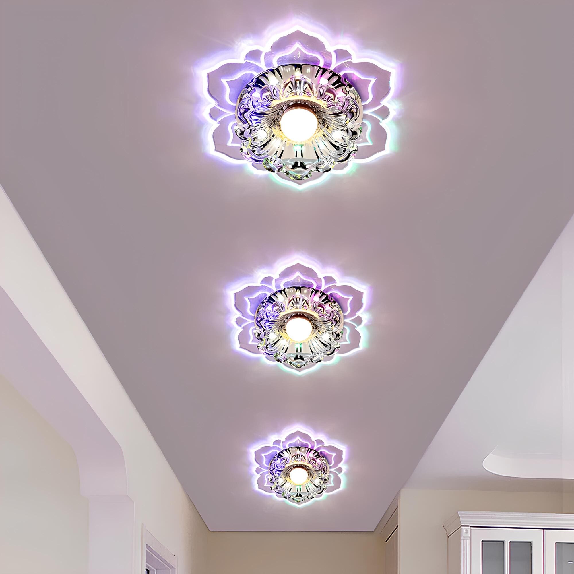 Plafoniera LED Lyrae Crystal con Eleganza Moderna