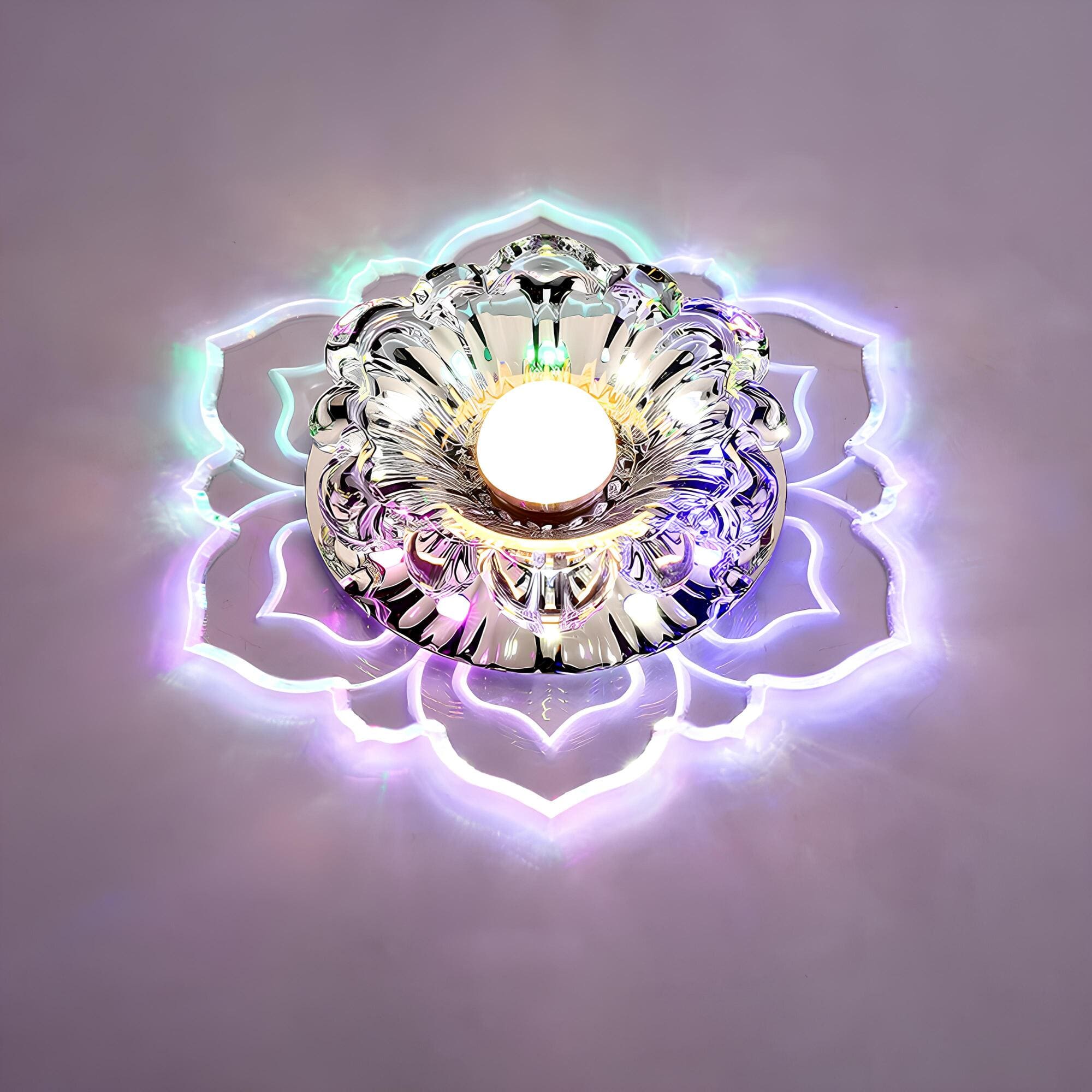 Plafoniera LED Lyrae Crystal con Eleganza Moderna