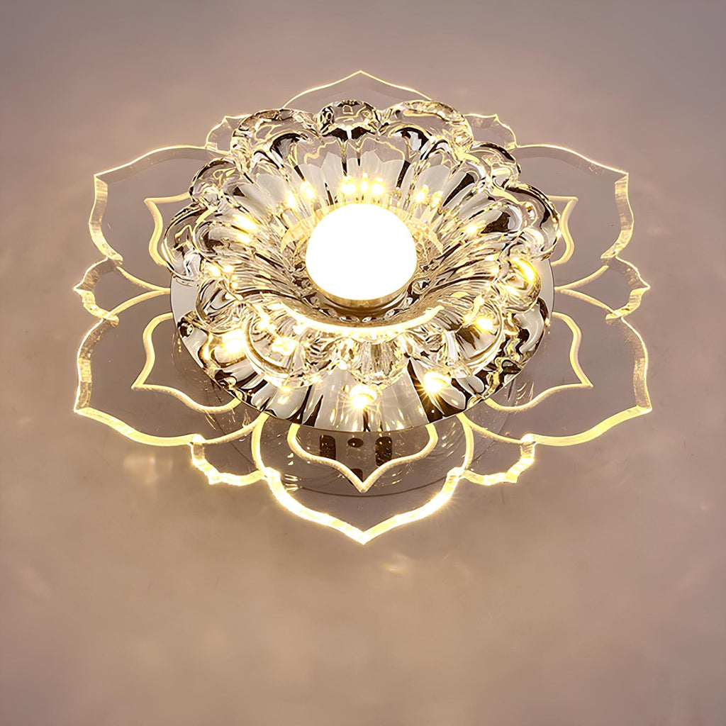 Plafoniera LED Lyrae Crystal con Eleganza Moderna