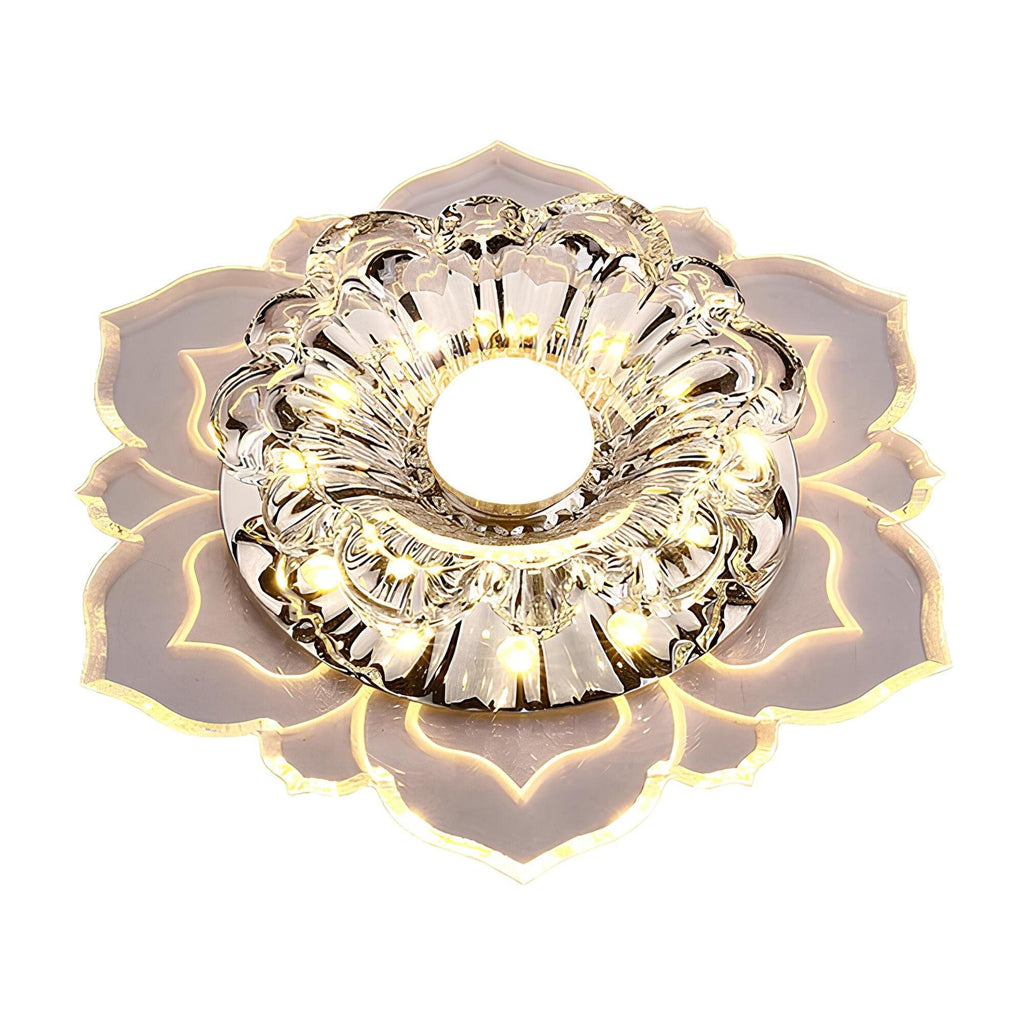 Plafoniera LED Lyrae Crystal con Eleganza Moderna