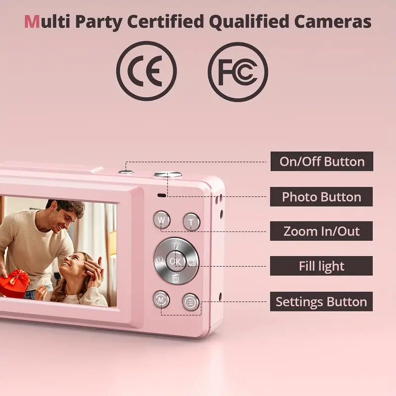 Kompaktní digitální fotoaparát s nahráváním videa v HD 1080p