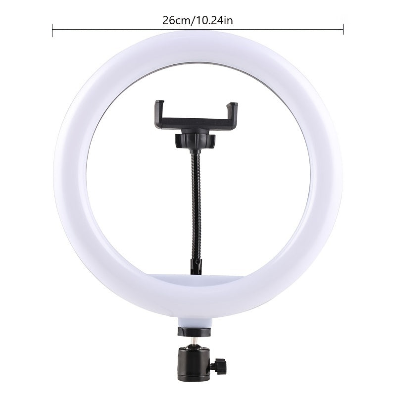 LED Ring Light With Tripod 10-Inch Professional Studio Lighting