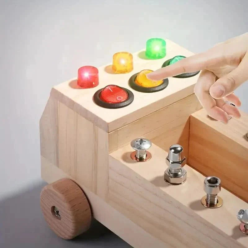 NurtureCore Busy Board, Interactive Learning Toy For Fine Motor And Cognitive Skills