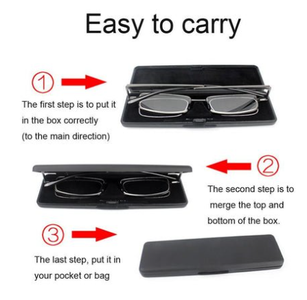 Compact Folding Reading Glasses For Men And Women Everyday Use
