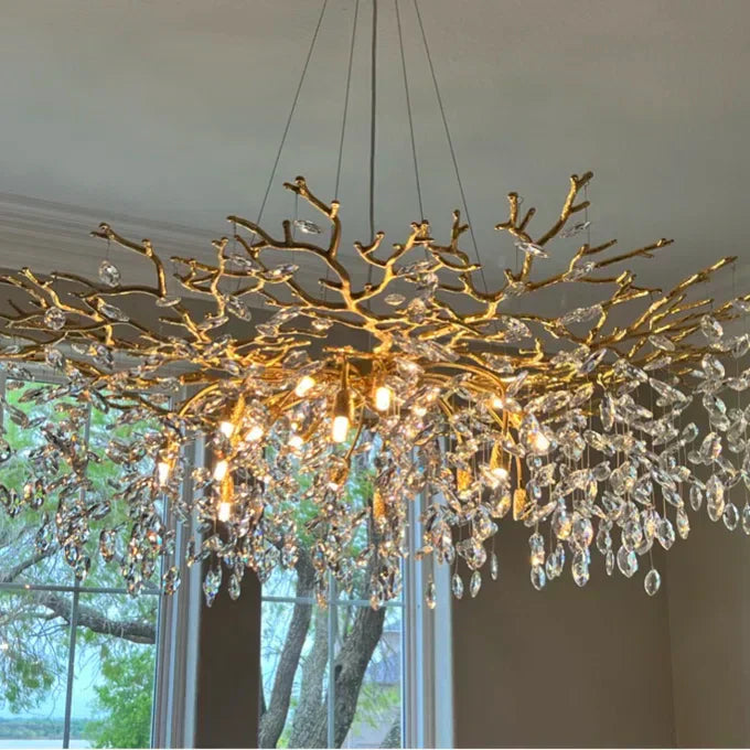Lampadario a Bracci in Cristallo Stile Francese per Case Moderne