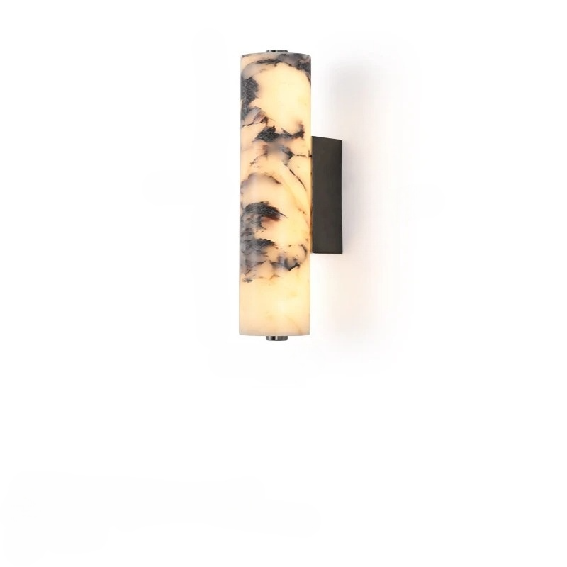 Nástěnná lampa NovaCrest Marble Cylinder pro ložnici a schodiště