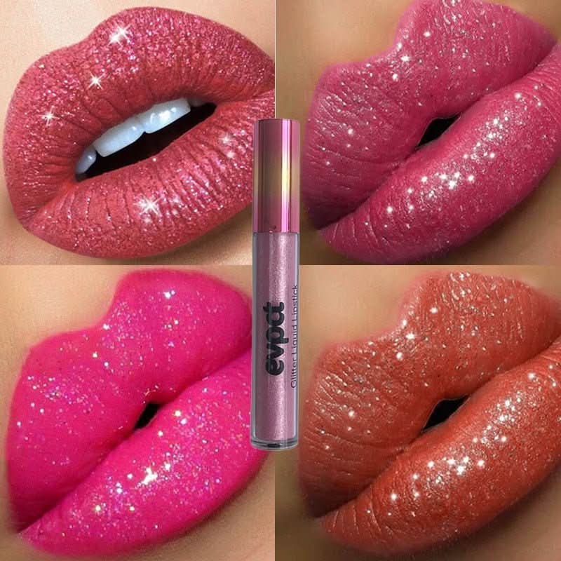 Aurora Lip Waterproof Glitter Lipstick for Radiant Long Lasting Shine