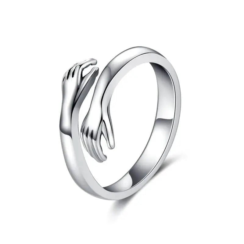 NovaForge Hug Ring Stainless Steel In Gold Or Silver Finish