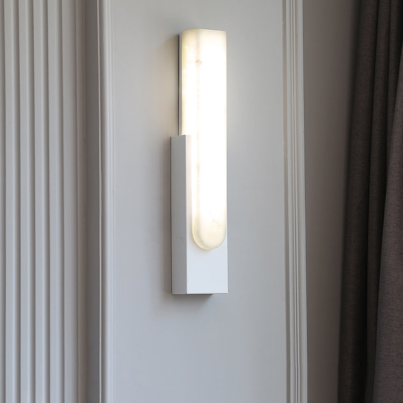 Lampa ścienna LED Quellara Marble z ciepłym, ambientowym światłem