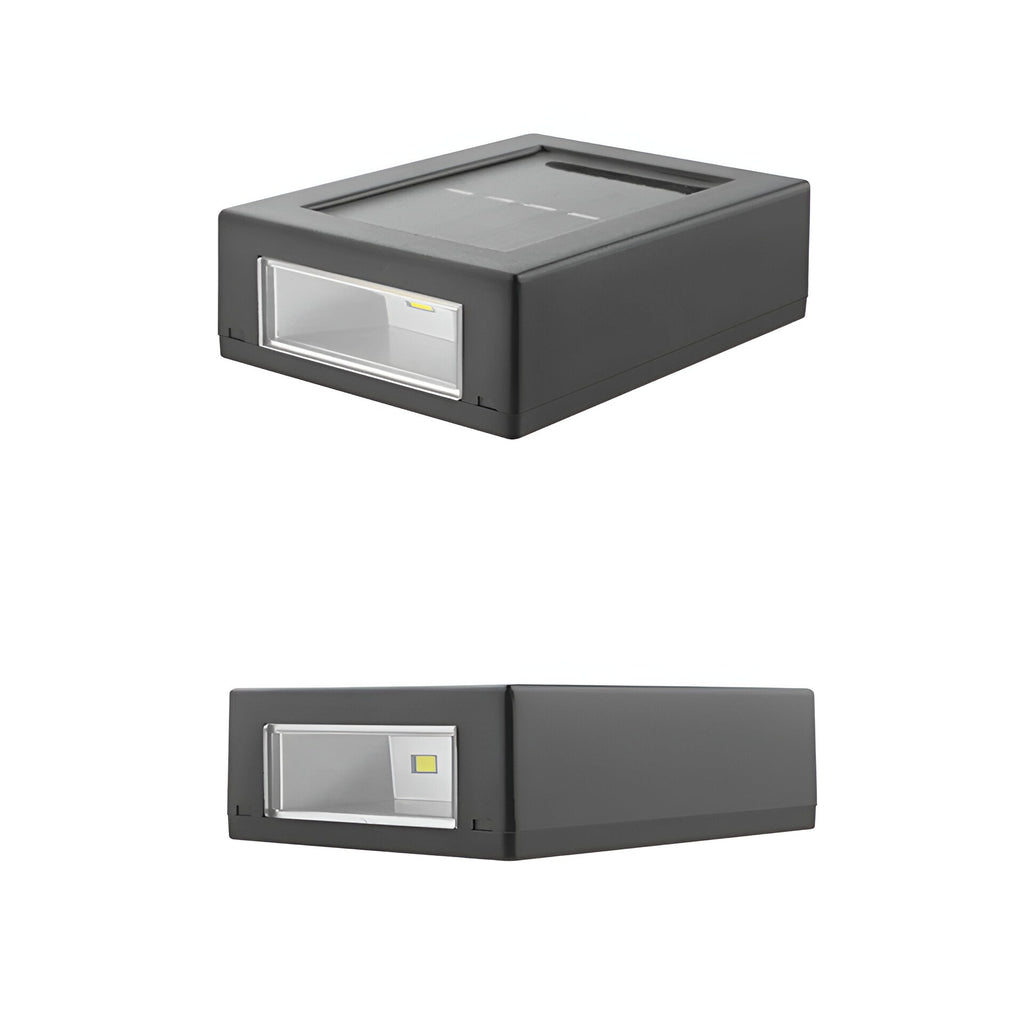 AstraLume Solar Outdoor LED Wall Light IP65 Waterproof Black