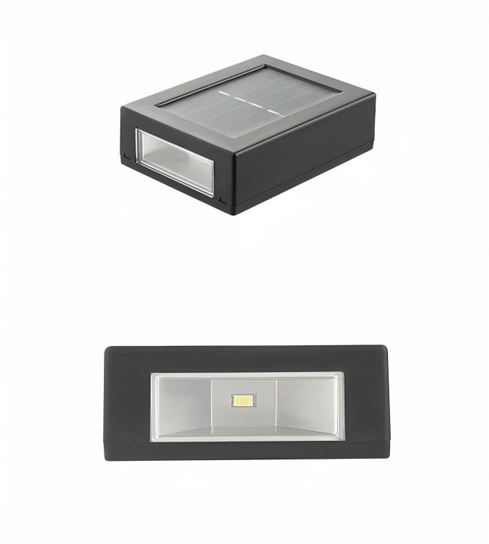 AstraLume Solar Outdoor LED Wall Light IP65 Waterproof Black
