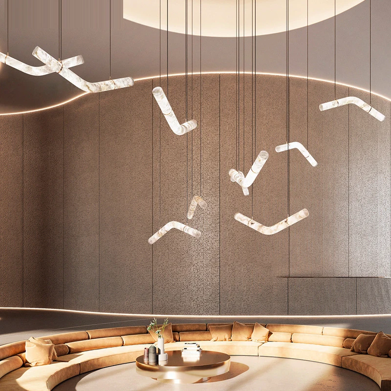 Stropní svítidlo Aurelia Marble pro obývací pokoje a elegantní interiéry