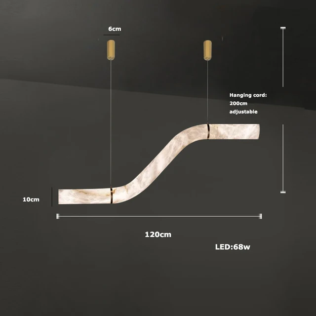 Stropní svítidlo Aurelia Marble pro obývací pokoje a elegantní interiéry