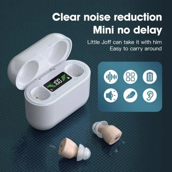 In-Ear Digital Hearing Aids For Tinnitus Relief And Rechargeable Noise Reduction