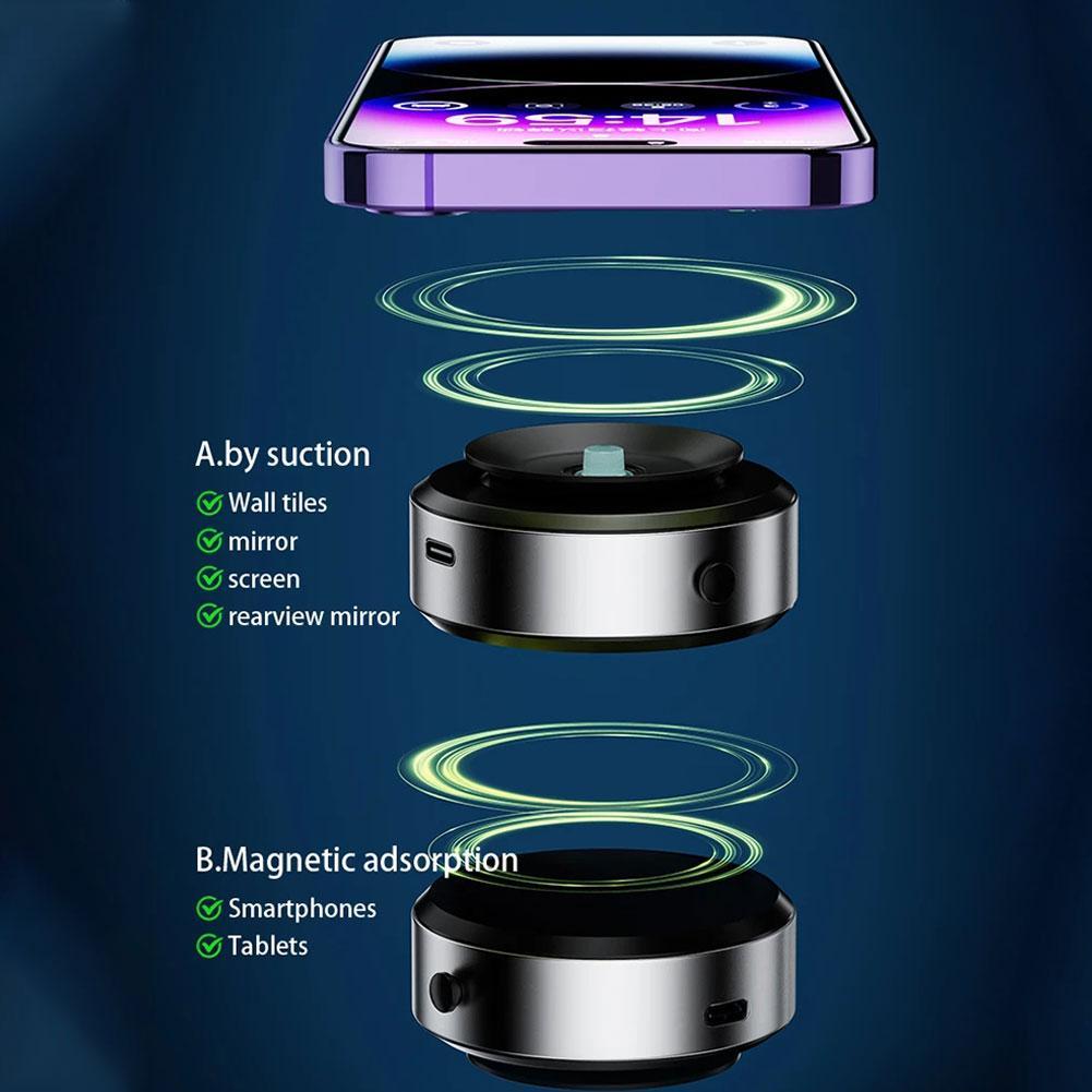 Dual Sided Magnetic Car Phone Mount With Suction Cup