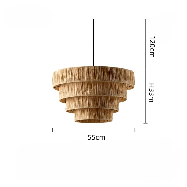 Caelara Rattan Ceiling Light Handwoven For Boho Style Homes
