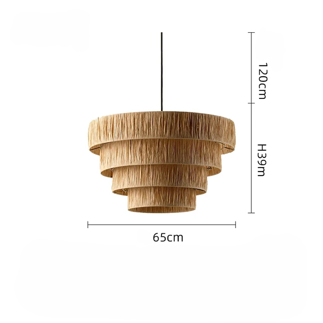 Caelara Rattan Ceiling Light Handwoven For Boho Style Homes