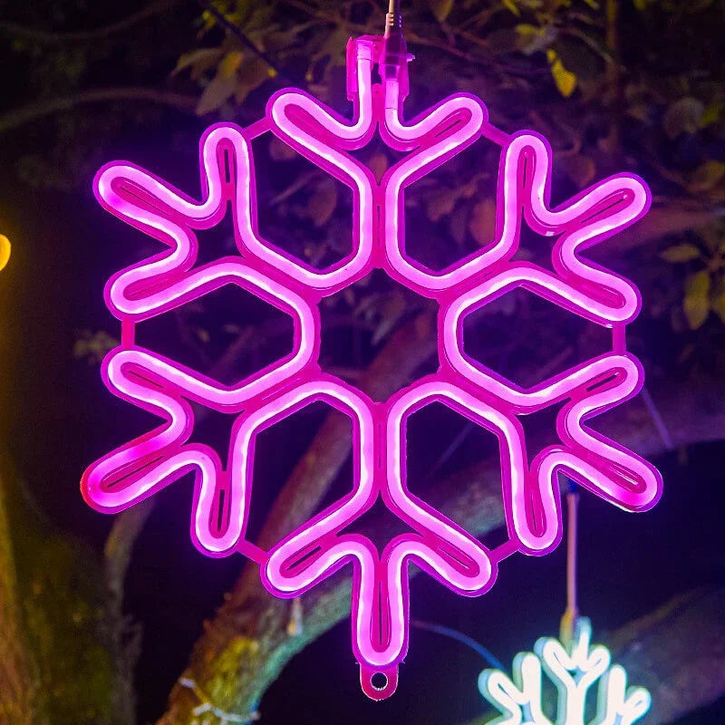ریسه چراغ LED طرح دانه برف برای تزئینات زمستانی فضای باز