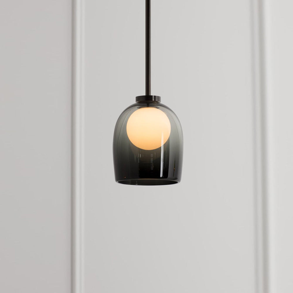 Elara Glas-Pendelleuchte für Ess- und Büroräume