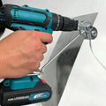 GripGlide Drill Attachment for Safe and Effortless Sheet Metal Cutting