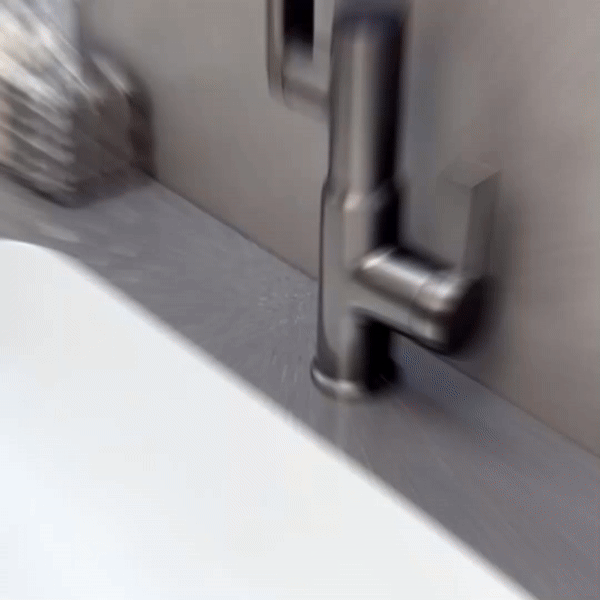 FlowMatrix 360 Degree Swivel Faucet With Adjustable Height And Temperature Display
