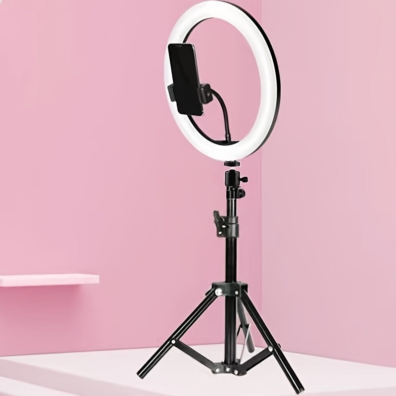 LED Ring Light With Tripod 10-Inch Professional Studio Lighting