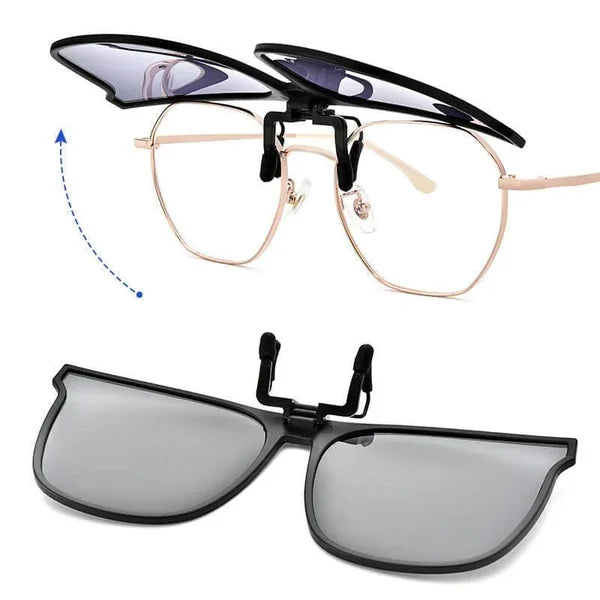 Nuovi occhiali da sole polarizzati clip-on ribaltabili per uso quotidiano