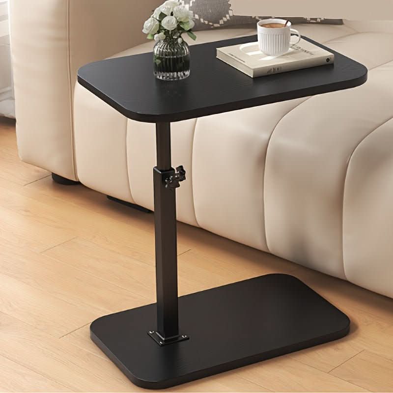 AeroLift Adjustable Sofa and Bed Side Table With Wooden Top