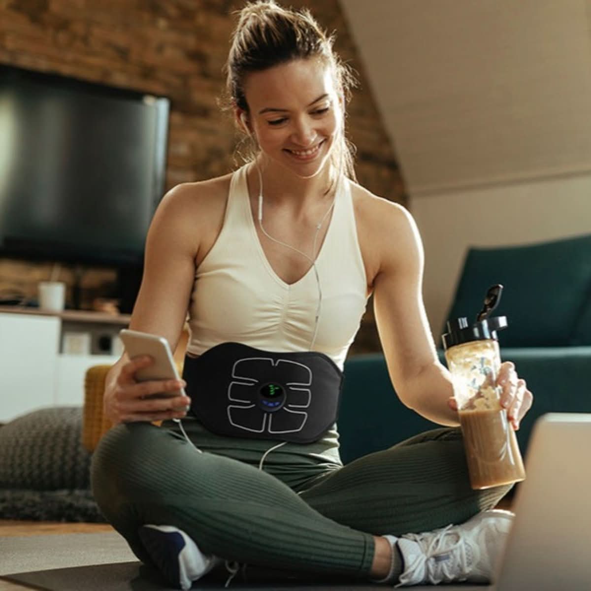 دستگاه تمرین عضلات شکمی NovaTone Sculpt EMS برای داشتن شکمی سفت و قوی