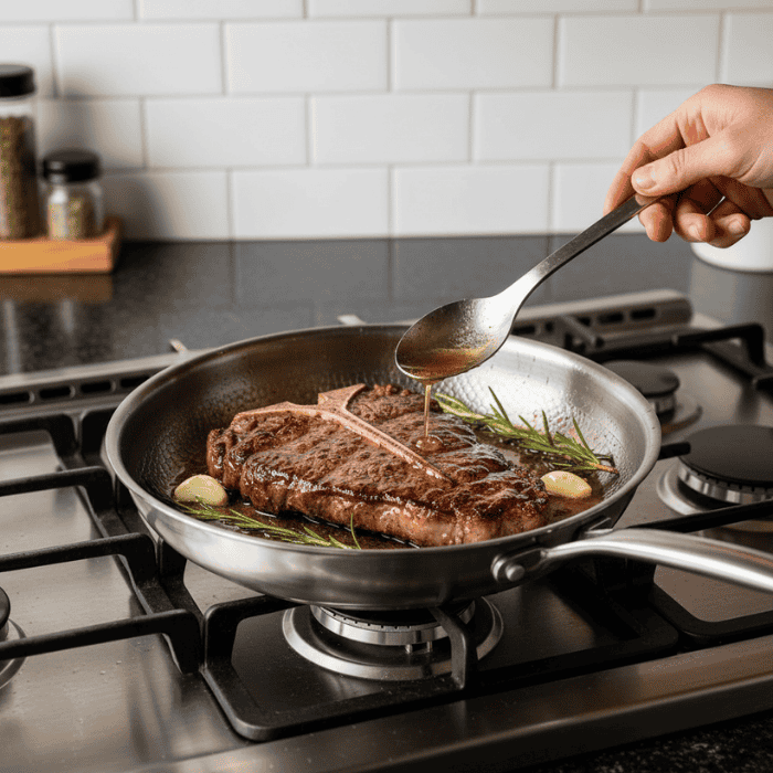 NexaForge Premium Pan 2.0 - Scratch-Resistant Titanium Pan Without Coating