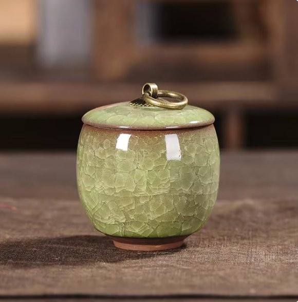 Meadowlark Ceramic Pet Urn Handcrafted Memorial For Pets