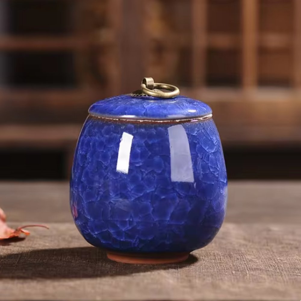 Meadowlark Ceramic Pet Urn Handcrafted Memorial For Pets